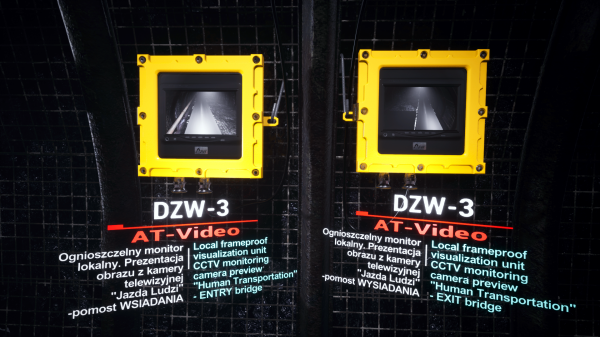 DZW-3/IP/9/... - Ognioszczelny Monitor Lokalny 9 cali dla kamer cyfrowych